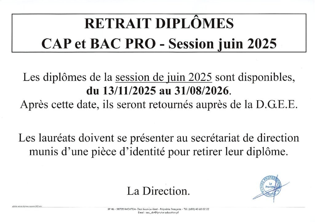 remise des diplomes 2025 pdf