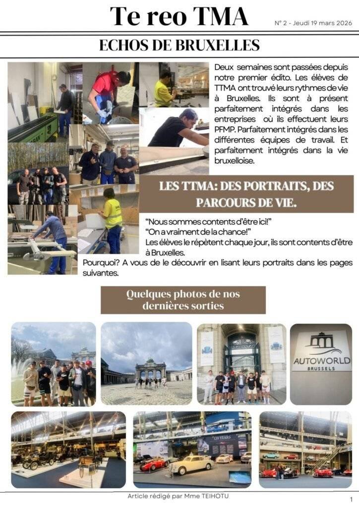 Article 2 Te reo TMA Bruxelles