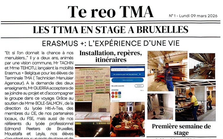 Les terminales TMA en Belgique
