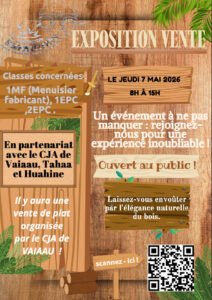FLYER EXPOSITION VENTE ATELIER BOIS