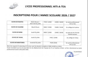 inscription 2026 2027